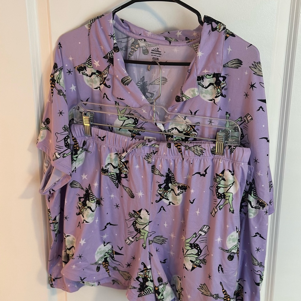 Walmart Viral Pajama Set—Purple Witch 2X